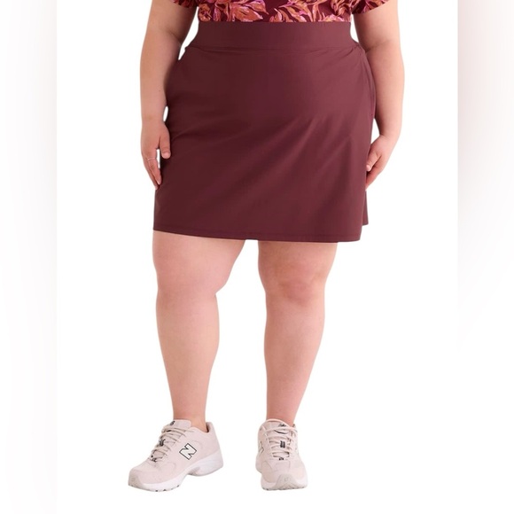 NEW, Penningtons, Active Zone Skort, Plus Size 3X, Burgundy 🏃‍♀️‍➡️ - Picture 2 of 9